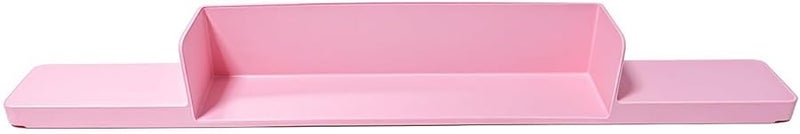 Pink Silicone Bathtub Splash Guard Mat With Suction Cups For Water Spill Prevention Edge Protector - Image 1